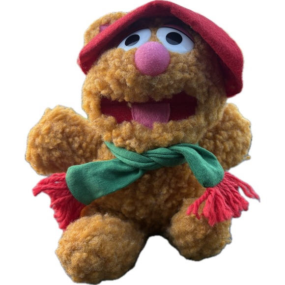 Muppet Teddy Muppets | Toys | Vintage 987 Muppets Baby Fozzie Bear Plush Christmas 8 ...